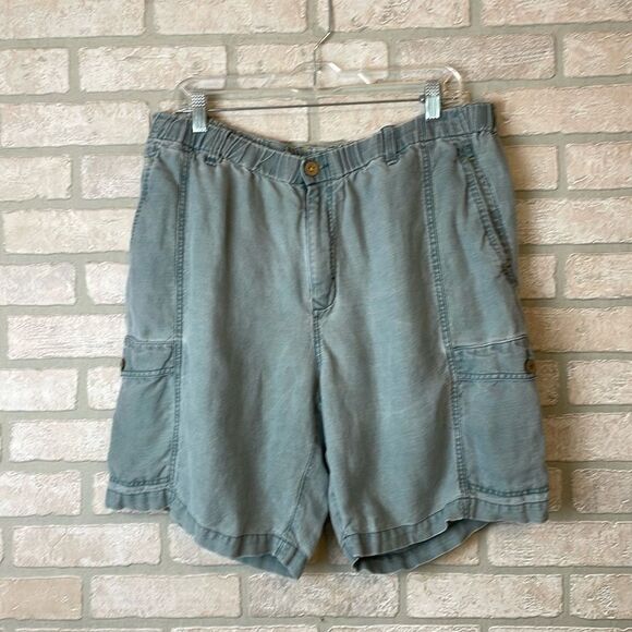 TOMMY BAHAMA linen-blend elastic short in coastline size XL - Picture 1 of 8